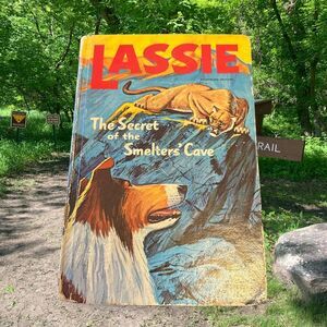 Vintage 60s Lassie The Secret of the Smelter's Cave Book Hardcover